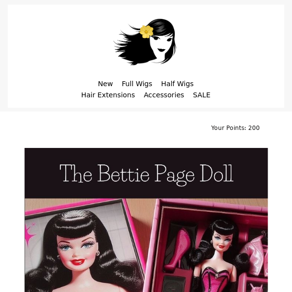 The BETTIE PAGE Doll 🖤