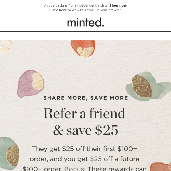 Refer a friend, get $25 off