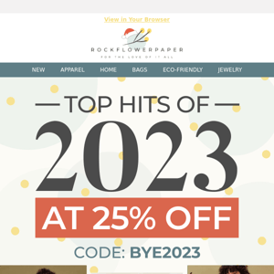 2023's Top Hits at 25% Off! 🌟