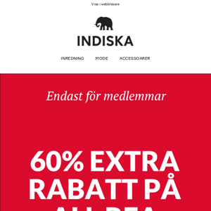 Startar nu: 60% EXTRA rabatt på REAN för medlemmar