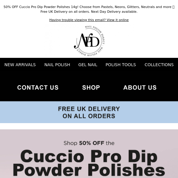 Shop 50% OFF the Cuccio Pro Dip Powder Polishes 14g 🌻🍬💜🌸🐬 - Nail  Polish Direct