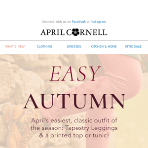 April’s CLASSIC autumnal outfit: Tunics & Leggings!