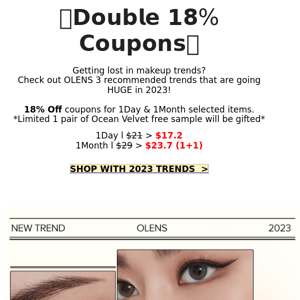 18%+Free Sample🔥See 2023 F/W Makeup Trends