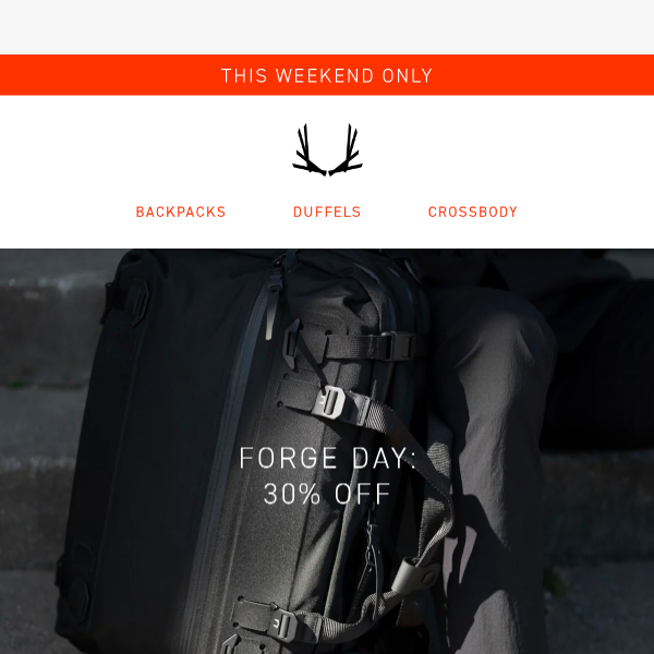 Take 30% Off FORGE BAGS