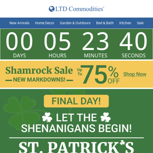 ☘️ Final Hours To Save BIG! 🌈