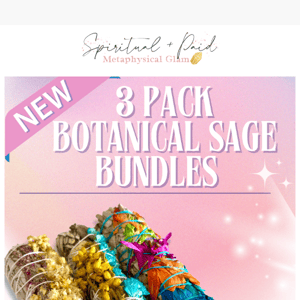 🌺 New Arrival: Increase Love, Protection, & Focus w/Sage!