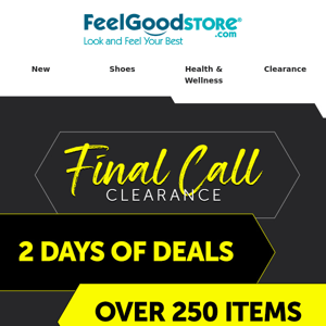 Final Call Clearance is Here! 💰 Shop Now