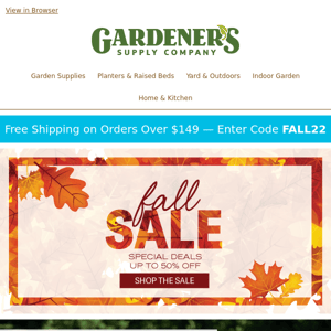 New Products for the Fall Season!