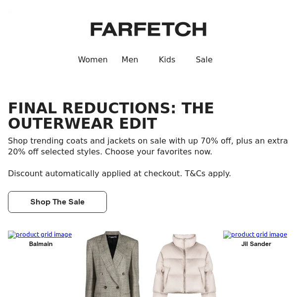 Final reductions: shop trending coats and jackets