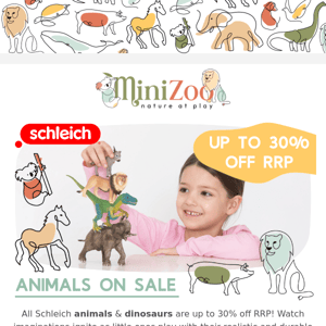 Up to 30% Off RRP on Schleich Animals! 🐼