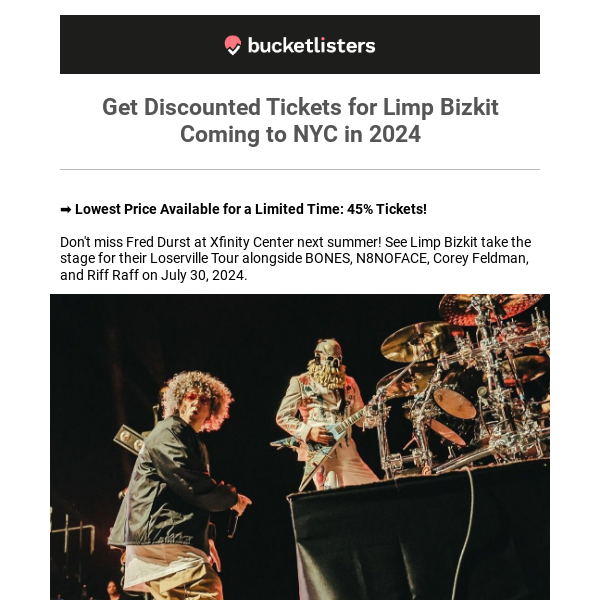PSA: Limp Bizkit is Coming to NYC