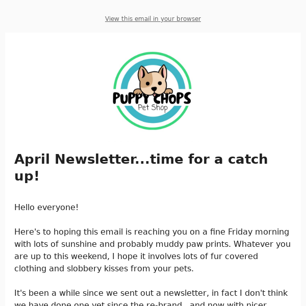 April Newsletter 💌