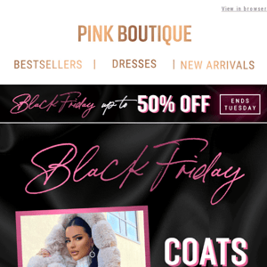 Get 25% Off Coats & Boots Now! 🖤🧥🥾