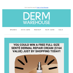 You Could Win a FREE Senté Dermal Repair Cream - Today Only!