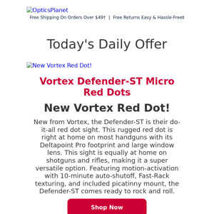 NEW Vortex Red Dot Inside!