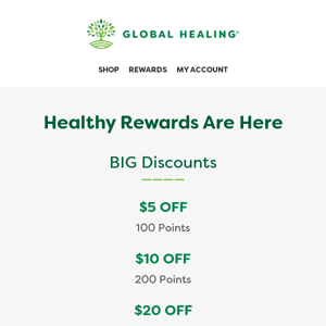 Your August Live Healthy Rewards Monthly Statement
