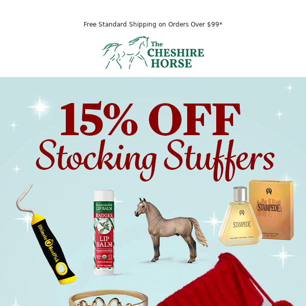 Final Day for 15% Off Stocking Stuffers Online