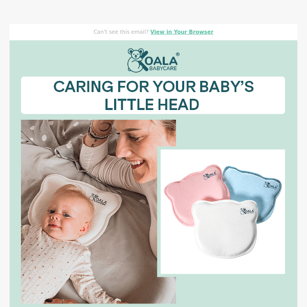 Koala Perfect Head Pillow  Flat head prevention – Koala Babycare