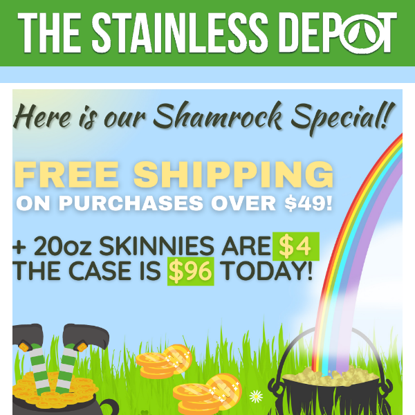 Get LUCKY this wknd w/ FREE shipping over $49😏🍀