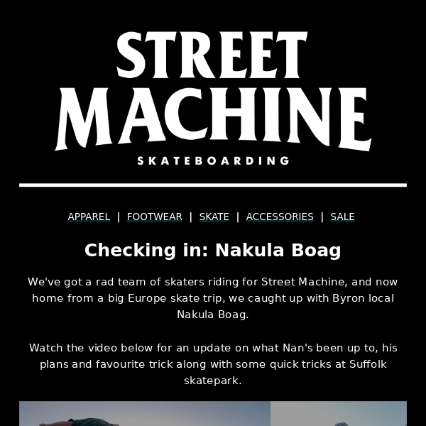 Checking in: Nakula Boag | Street Machine Team