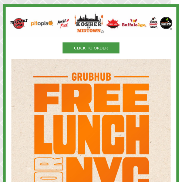 $15 Off Lunch from Grub Hub At Pitopia