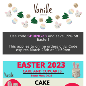 NEW Easter Cakes & cupcakes!