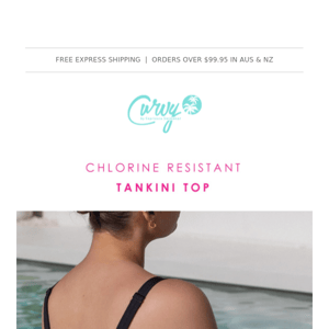 NEW Chlorine Resistant Tankini Top!