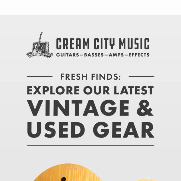 Discover Fresh Vintage & Used Gear at Cream City Music! 🎸