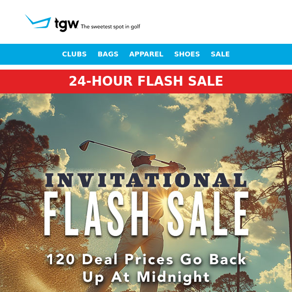 24-Hour Flash Sale Inside! 120 Prices Go Up At Midnight