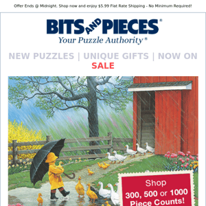 Last Chance! $5.99 Flat Rate Shipping + Explore our BEST SELLING Puzzles
