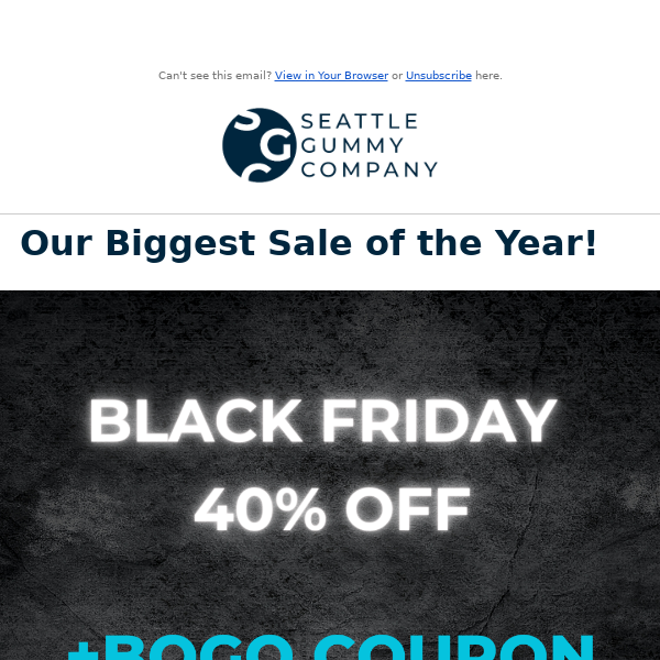 Our Biggest Sale: 40% Off + BOGO Coupon