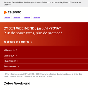 Cyber Weekend : les meilleures offres, c'est maintenant 🛍️