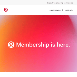 Introducing lululemon Membership