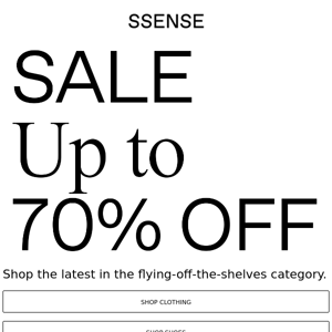 Up to 70% Off: Shop Sale