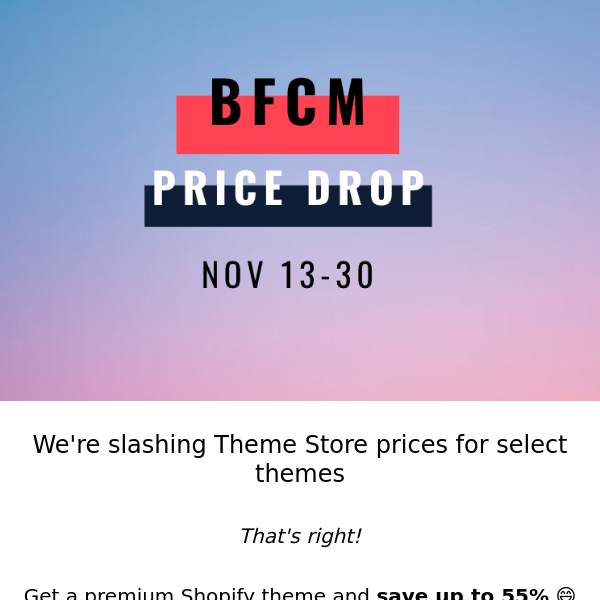 ON NOW: We're slashing prices in the Theme Store