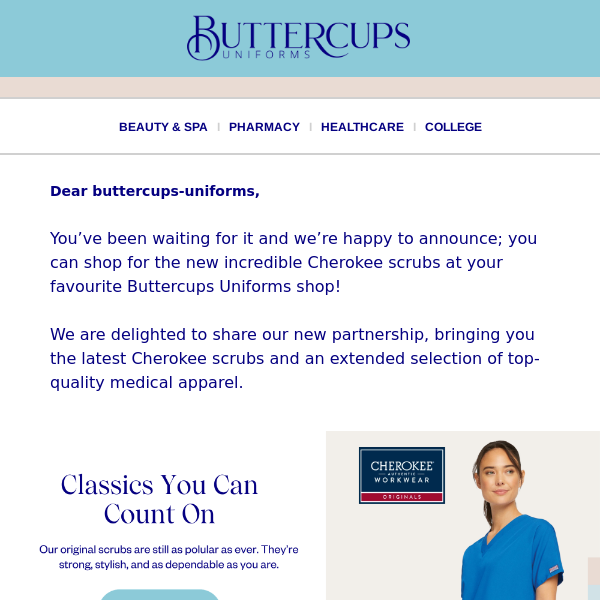 Buttercups Uniforms your patience has paid off ☺️