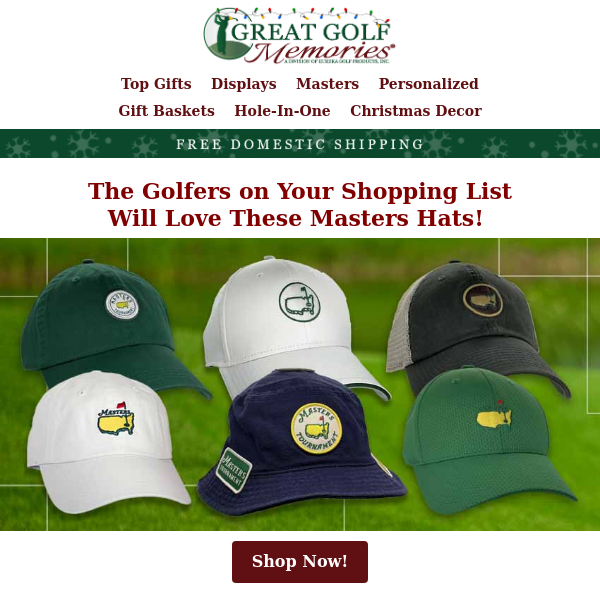 Who Wants a Masters Golf Hat for Christmas!?!