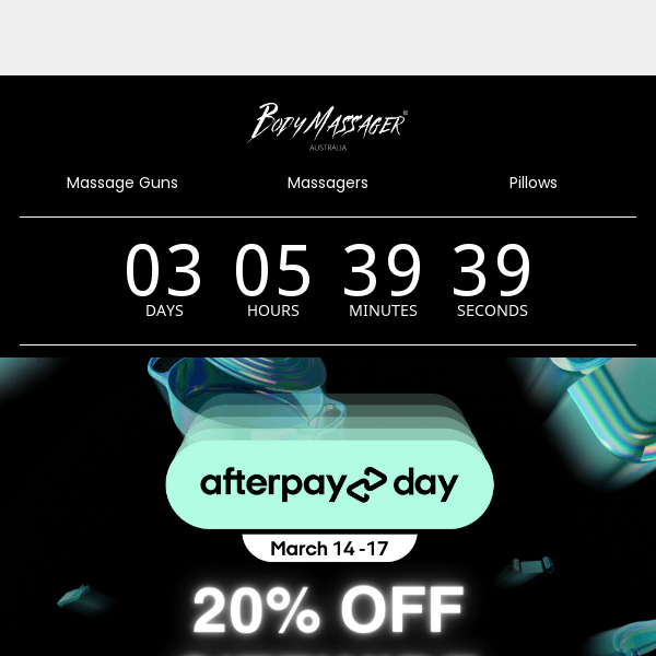 🔥 AfterPay Day SALE! Hurry, limited time only! 🛒