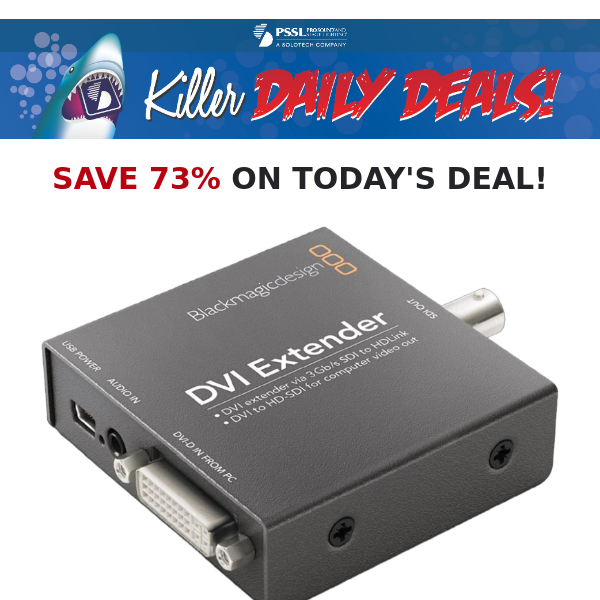 Wednesday's Killer Daily Deal!