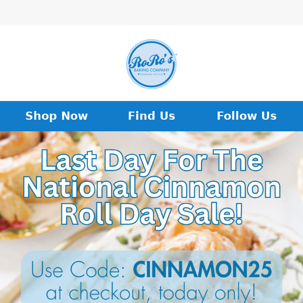Last Call To Celebrate National Cinnamon Roll Day!