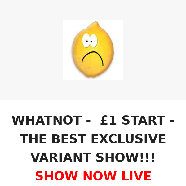 WHATNOT - £1 START - THE ONLY SHOW WITH ALL THE BEST EXCLUSIVE VARIANTS