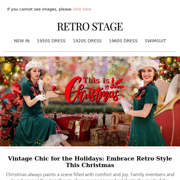 🎄Vintage Chic for the Holidays: Embrace Retro Style This Christmas👗