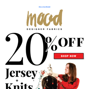 5 Hrs Left ⏰ 20% Off Jersey + Knits Ends Tonight