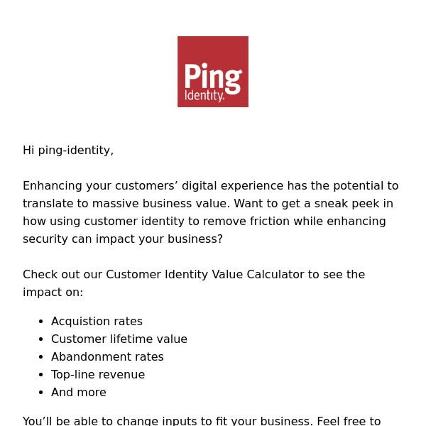 Calculate the Value of Customer Identity On Your Business Today