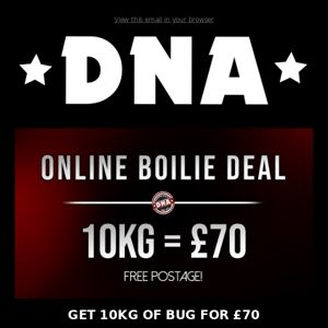 GET 10KG OF BUG FOR £70 – THIS WEEKEND ONLY!