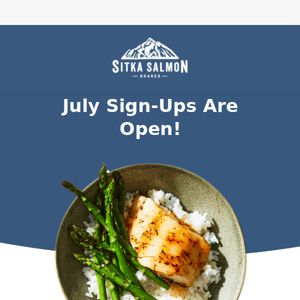 Now Accepting Sign-Ups for July Subscriptions!