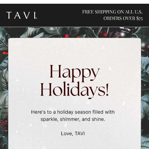 Happy Holidays from TAVI