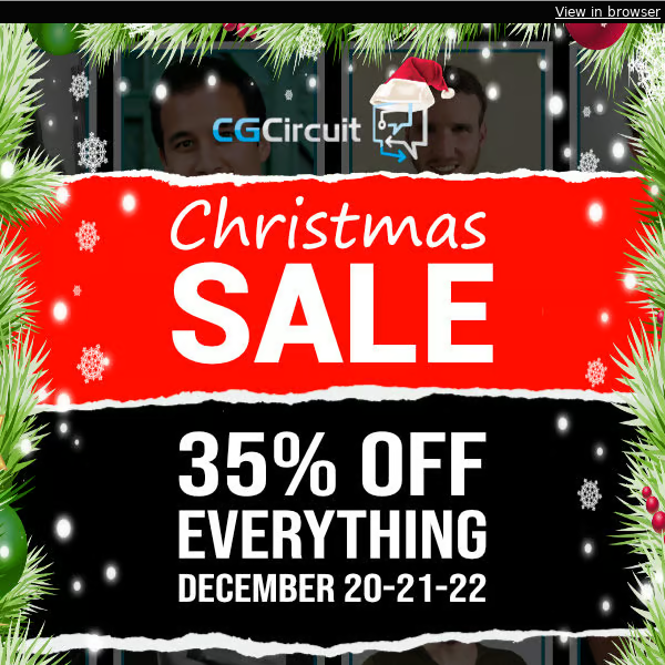 Christmas Sale starts now!