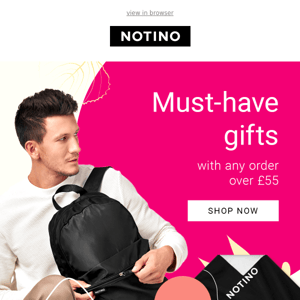 Would you like a Notino backpack, wallet or towel? Just choose. 🖤