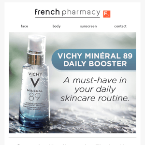 Boost your day with Vichy's Minéral 89 ☀️